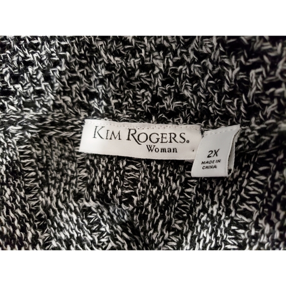 Kim Rogers | Gray + Black Speckled Cardigan - Picture 3 of 3